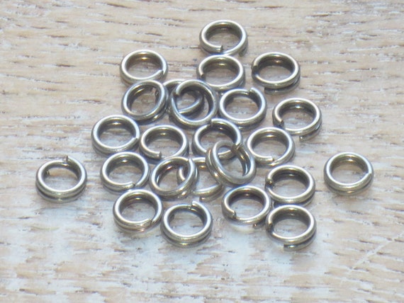Silver Plated Iron Round Open Jump Rings 0.7 x 6mm HA11830 Packet 400
