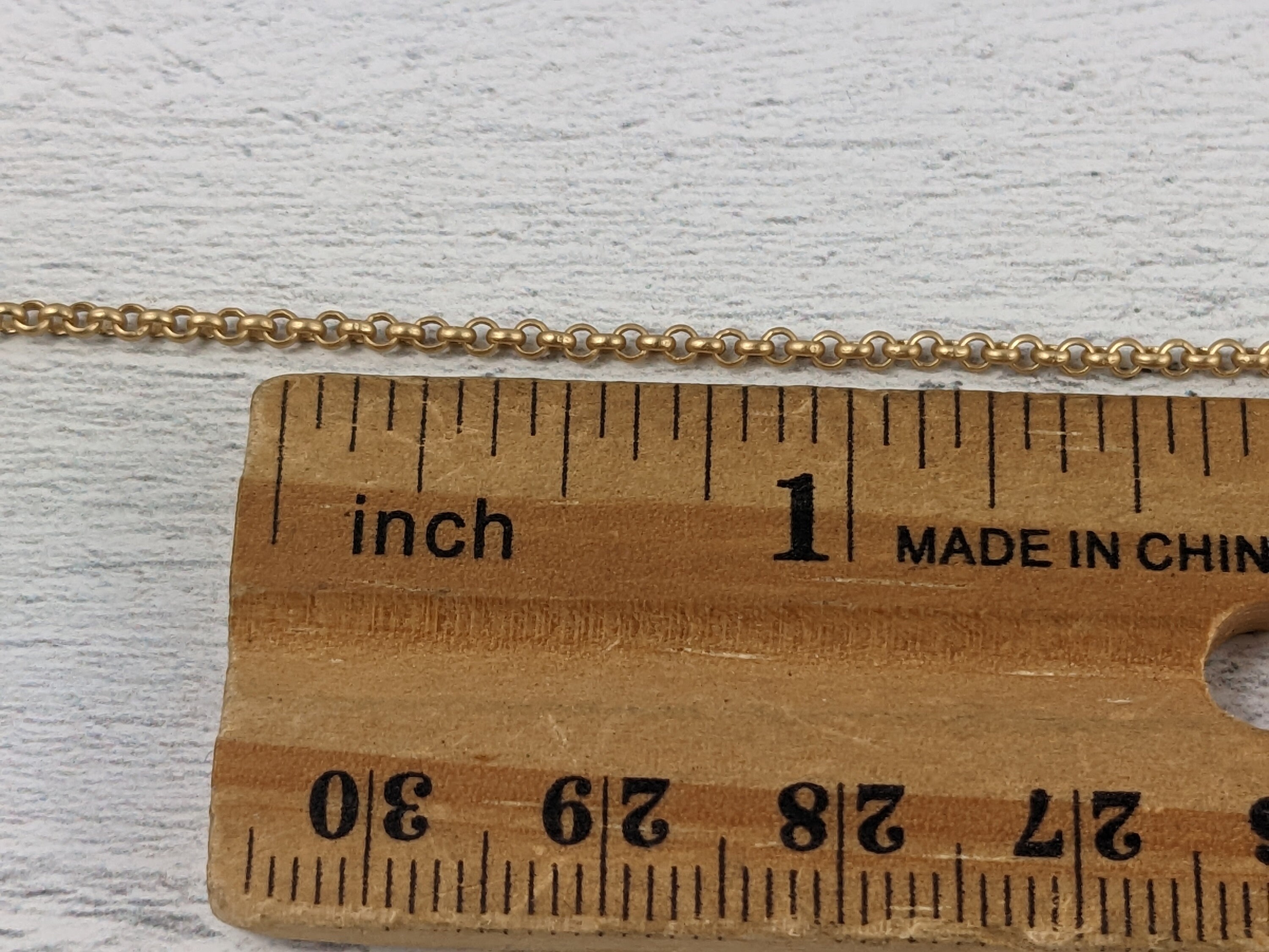 2mm Rolo Chain in Matte Gold - Etsy