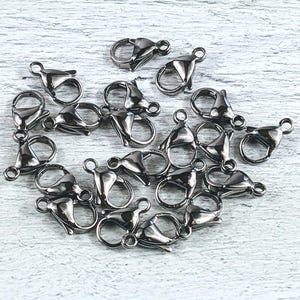 Stainless Steel Lobster Clasps 15x9mm