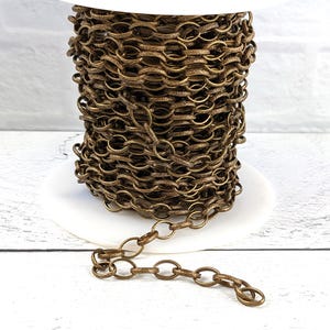 Celtic Chain in Antique Brass-Link Chain