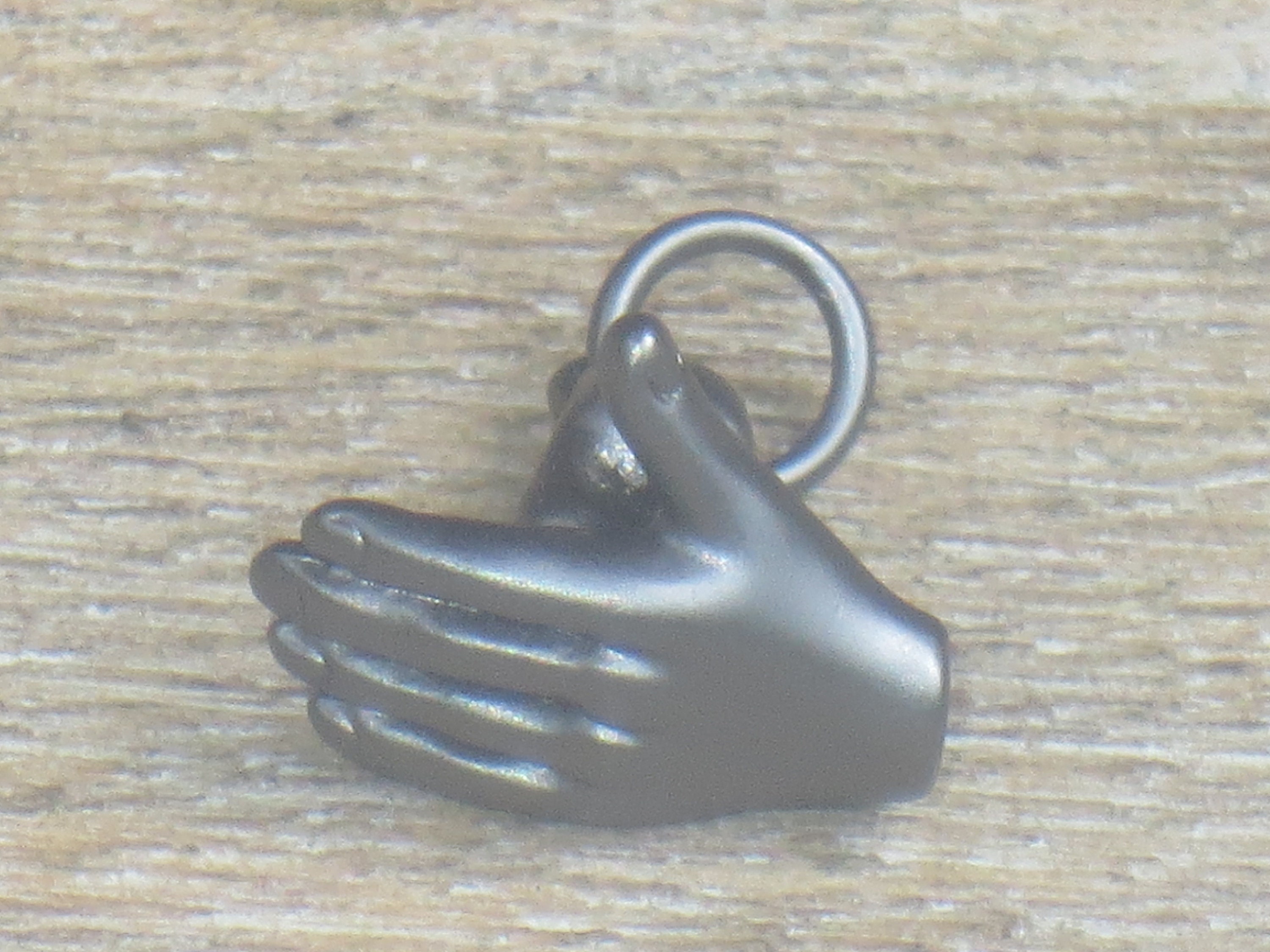 Matte Gold Silver or Gunmetal Fist in Hand Charm Rock Paper - Etsy