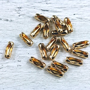 Gold Plated Ball Chain Connectors 2mm Chain