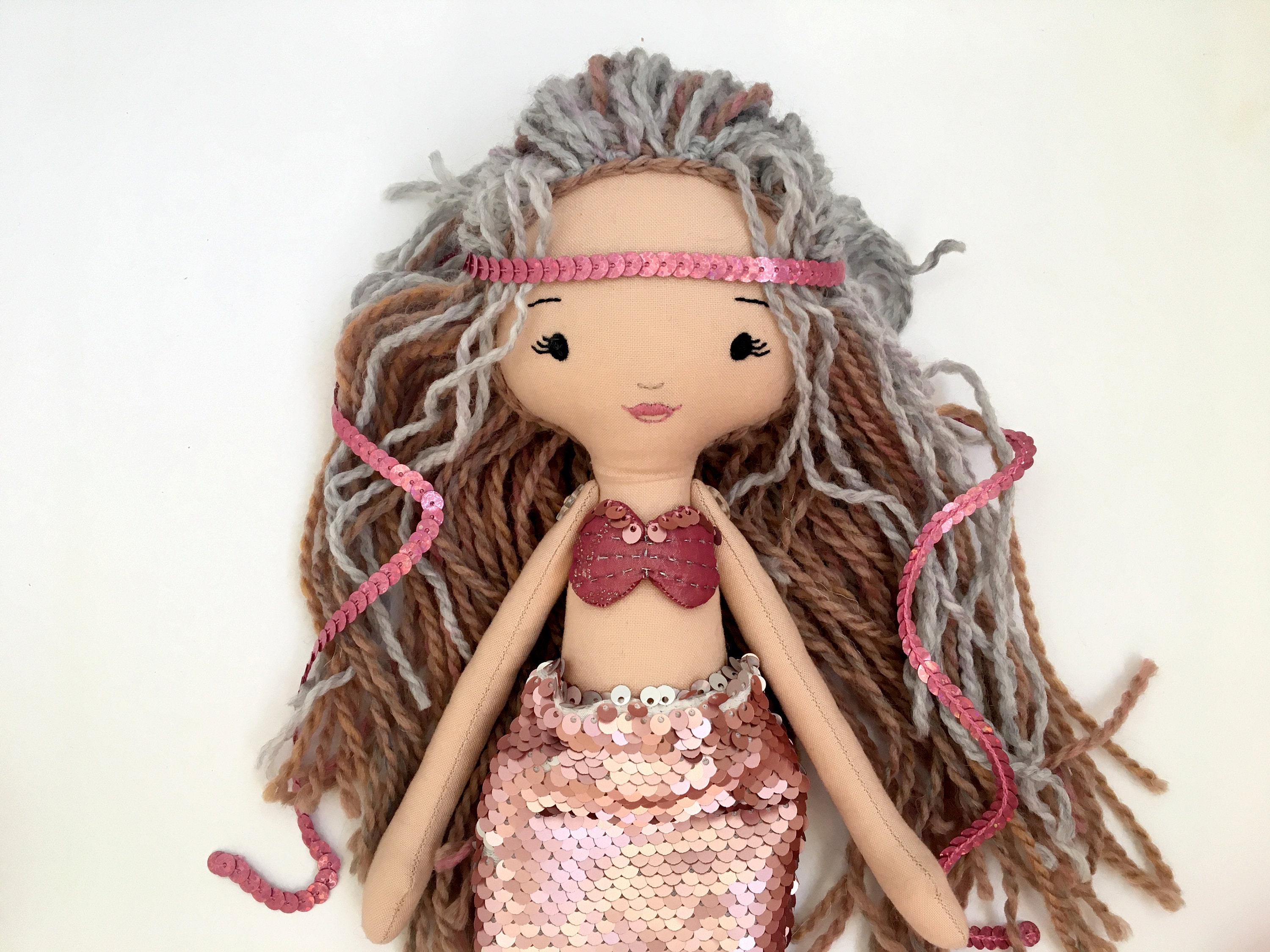 Rag doll mermaid fabric doll mermaid gift doll soft toy gift Etsy