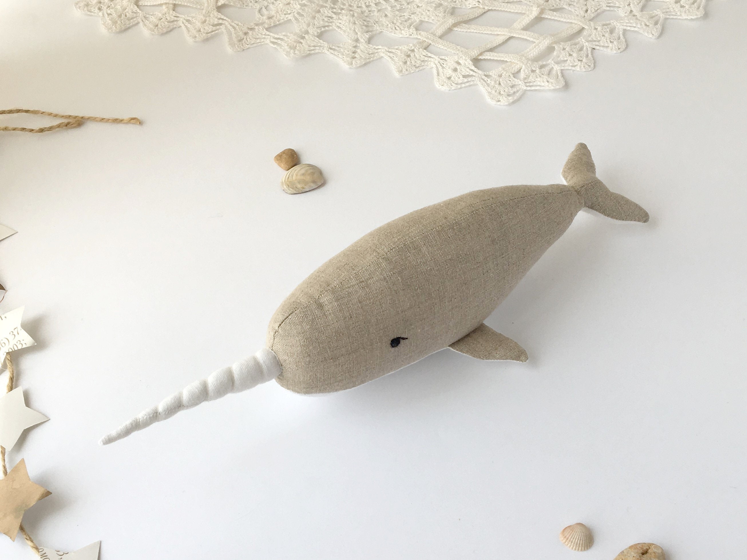 Narwhal Plush Toy ocean nursery boys whale nursery nautical Etsy