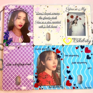 PRE-ORDEN :IU Lilac, Celebridad, Portatarjetas fotográficas I Stan U