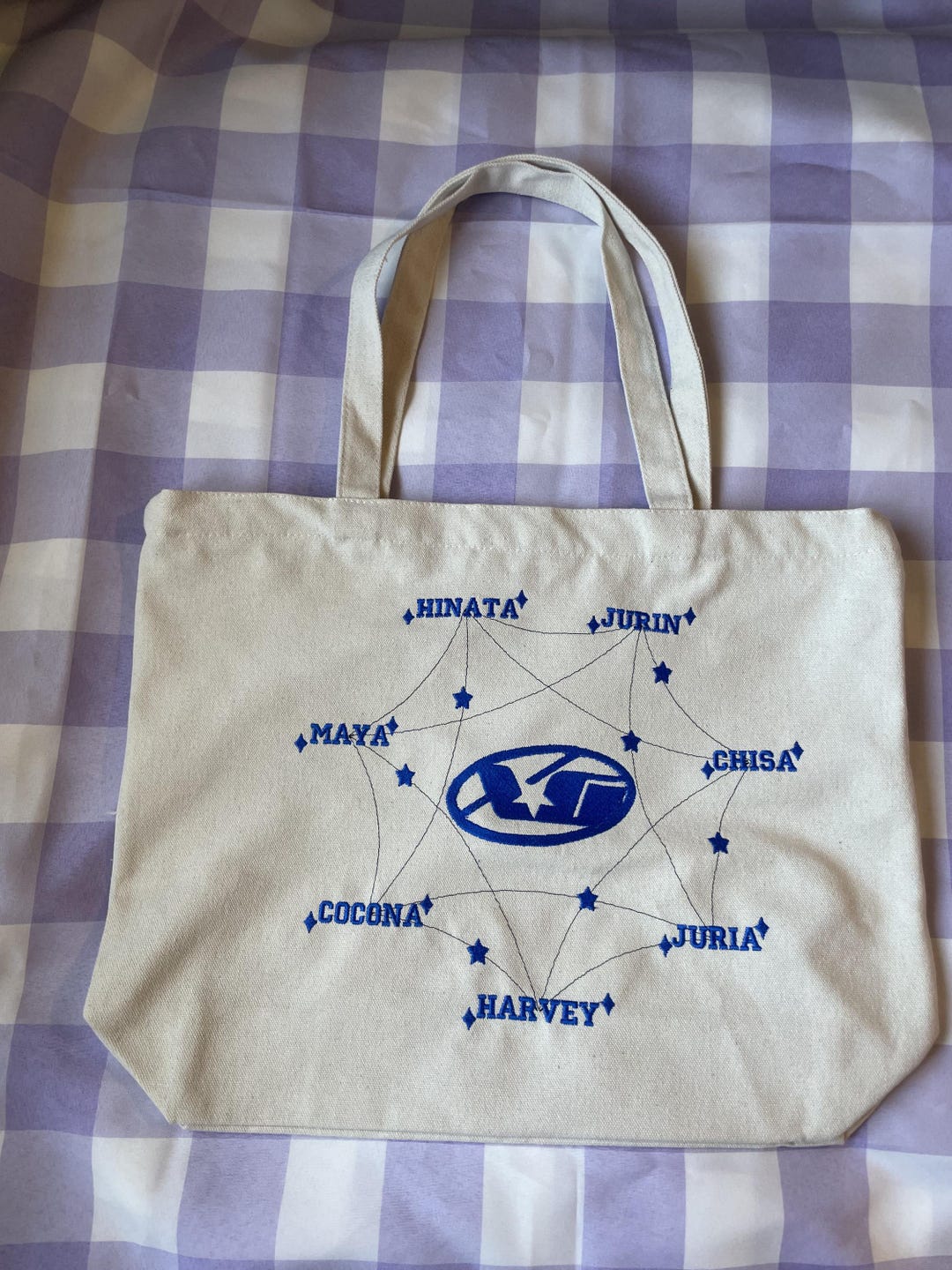 XG刺繍 ファスナー付きトートバッグ - Etsy 日本