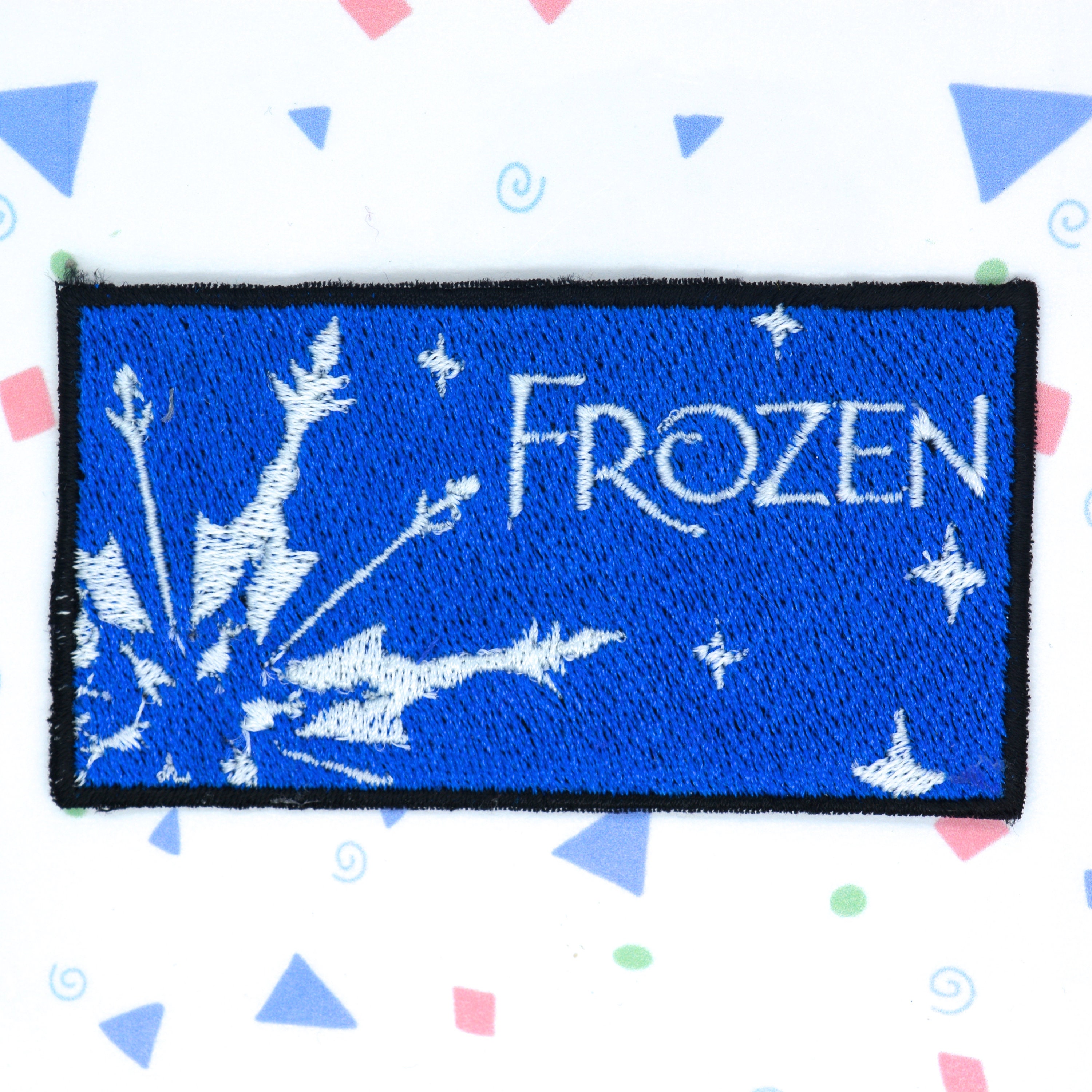 Large Frozen Queen Elsa Princess Anna Embroidered Patch – Iron / Sew On – Dress Badge – Made In UK