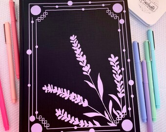 Cute Lavender lined Notebook Journal