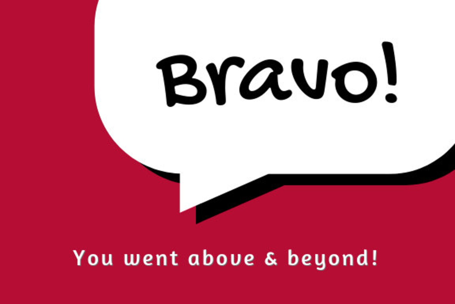 Bravo You Went Above & Beyond An Employee Appreciation Gift Etsy