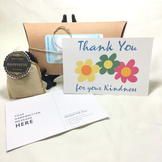 Thank You For Your Kindness A Self Care Package You Can Send Etsy