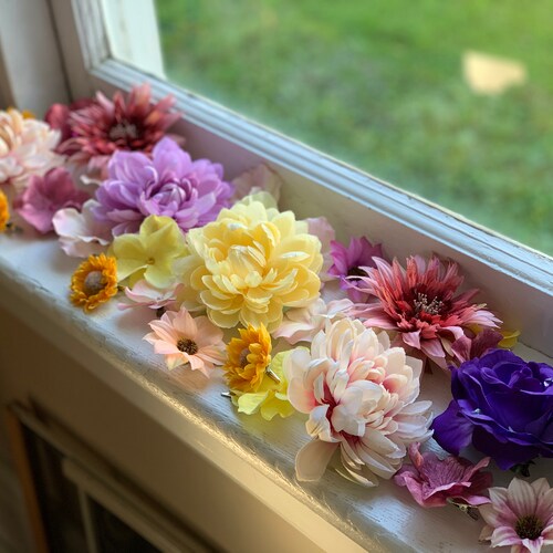 Rapunzel Inspired Hair Flowers Hair Clips Princess Etsy