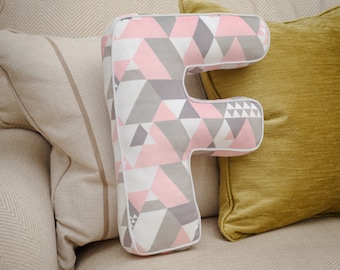 F letter cushion | Etsy Letter Cushion F | Letter Pillow F
