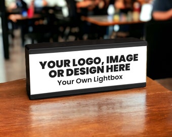 Logo Light Box | Custom Design Print Lighting | Illuminated Custom Branding Logo Lamp | LED Own Design Frame