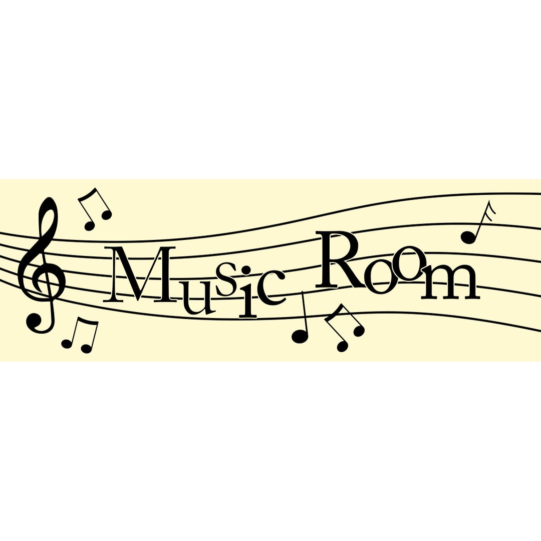 Light up Room Sign Music Room Insert Only Etsy