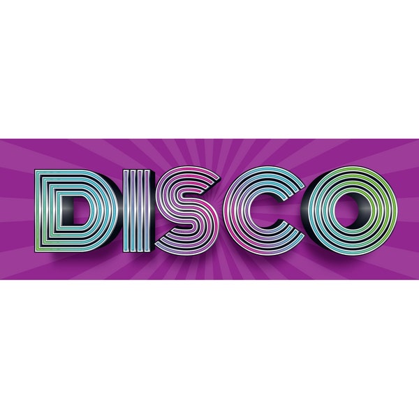 Light Up Disco Sign Insert Only