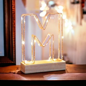 Copper Wire Light Up Letter | Custom LED Alphabet Decor