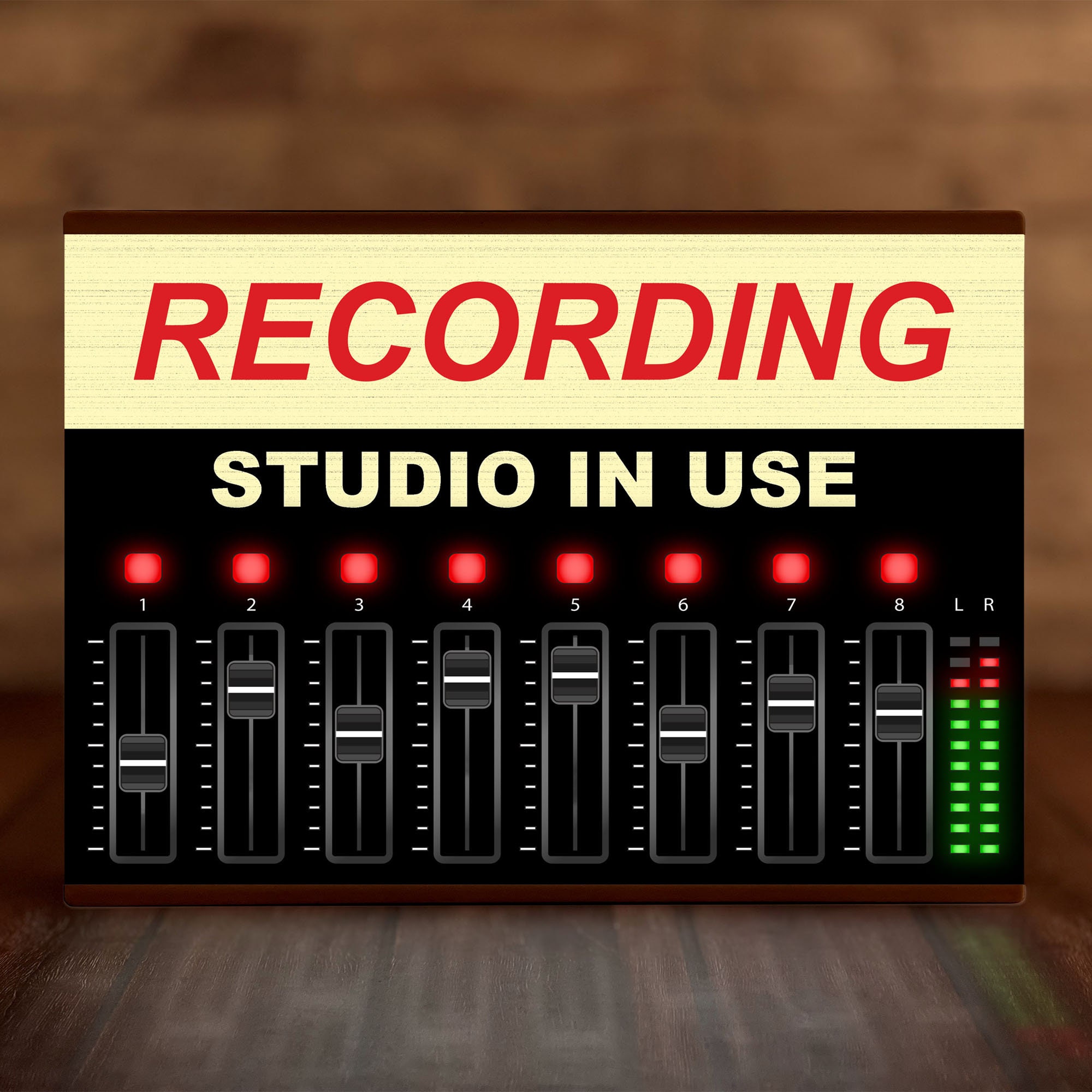 Personalite - Light Box Room Sign XL Recording Studio in Use | A4 ...