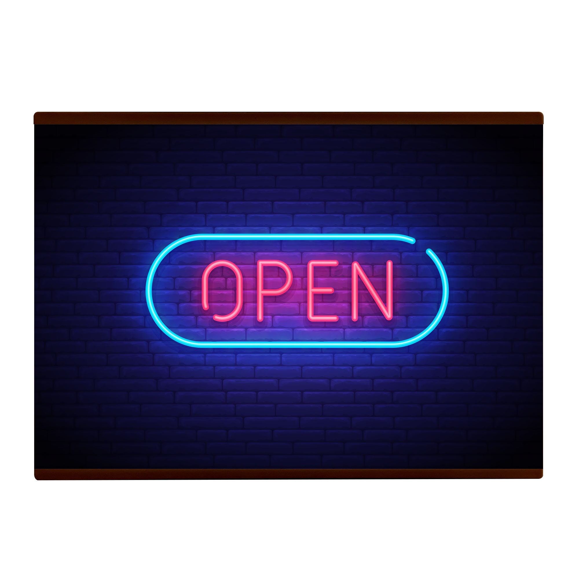 Battery powered 2024 led open sign