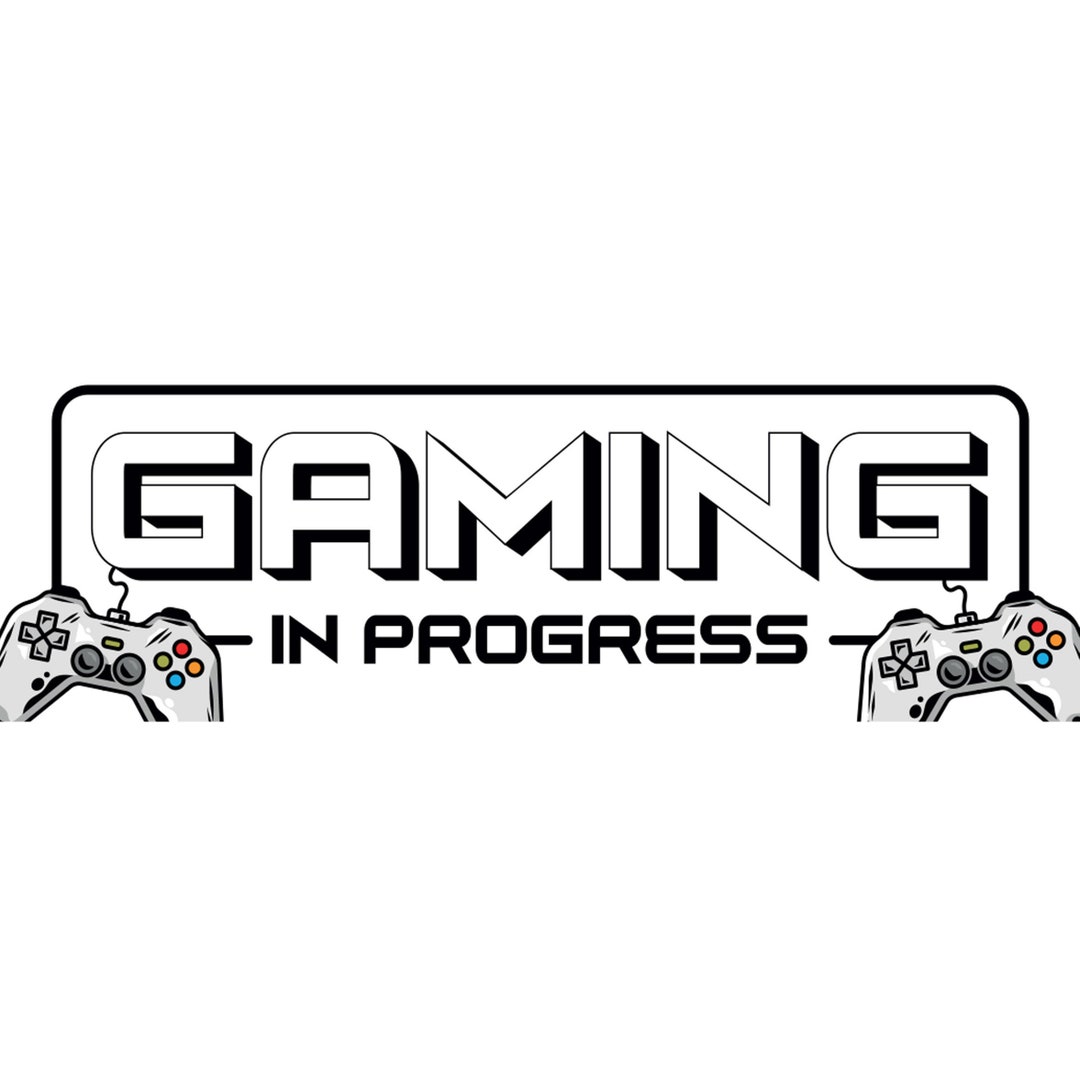 Light up Gaming in Progress Sign Insert Only Etsy