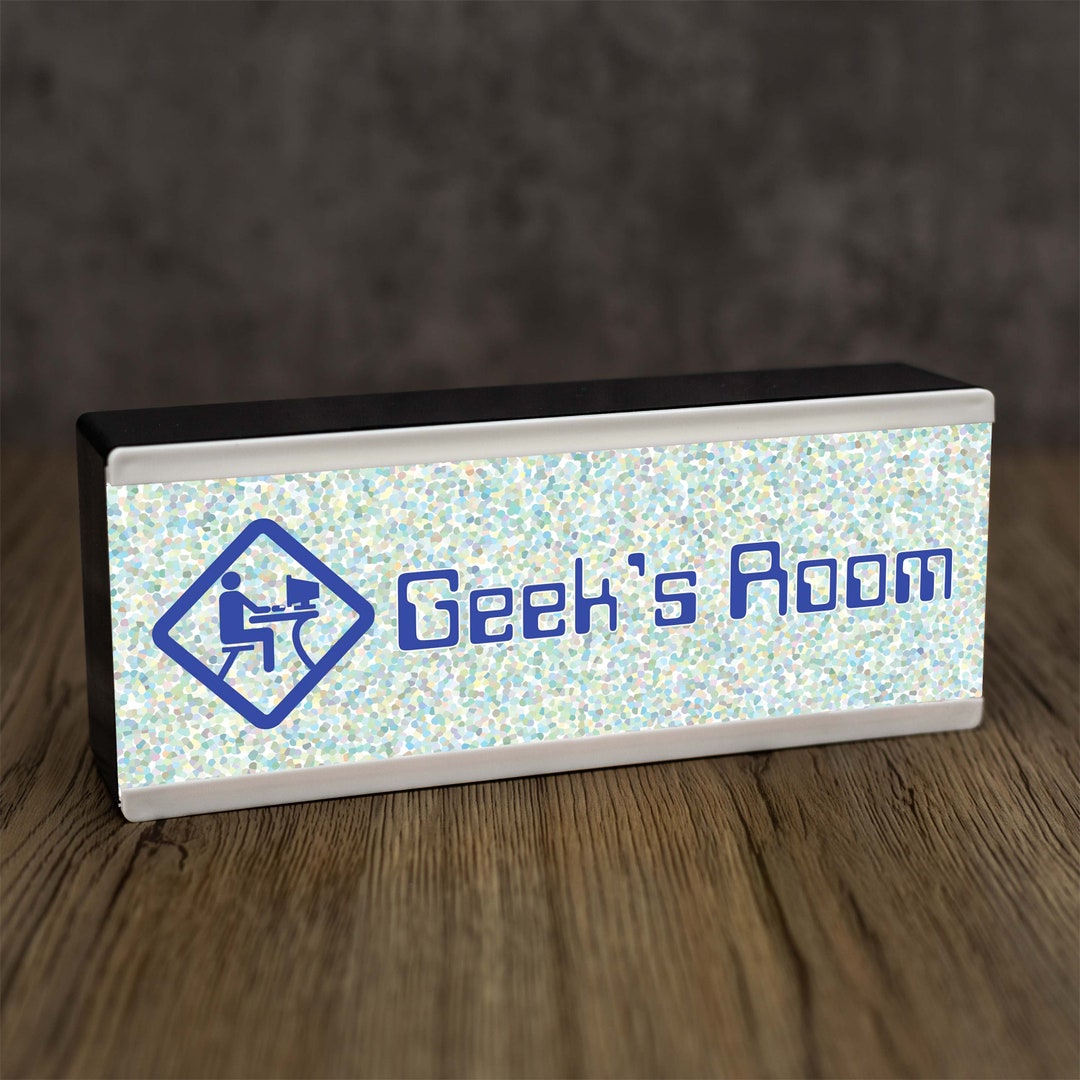 Light up Room Sign Geeks Room Computer Geek Tech Gift Etsy