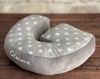 Coussin lettre personnalisé | Décoration de chambre d'enfant étoilée