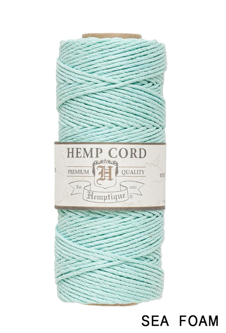 1MM Solid Polished Hemp Twine Hemptique Cord Macrame String Artisan Thread 20lbs 205ft Spool image 10