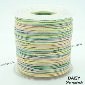 0.8MM Variegated Superior Nylon Chinese Knot Cord Shamballa Macrame Beading String - Pick Color! image 10