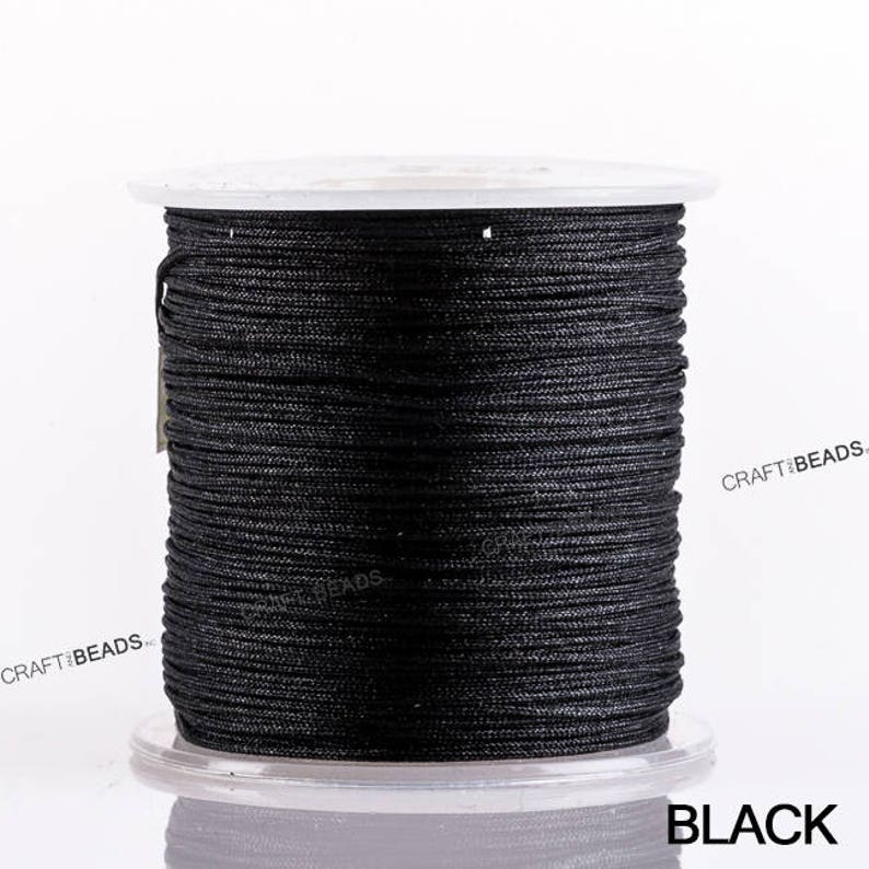 0.8MM Variegated Superior Nylon Chinese Knot Cord Shamballa Macrame Beading String - Pick Color! image 3