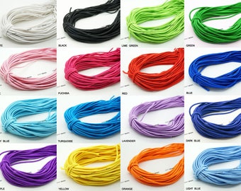 mas.｜ELASTIC ROLLCAP CORDS 2 tone Elastic Round Cord,elastic Colorful Cord 2 Mm,elastic Purple