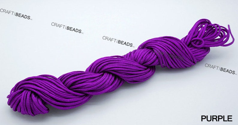 1.5MM Superior Quality Chinese Knot Nylon Cord Shamballa Macrame Beading String 16 Yards Pick Your Color image 5