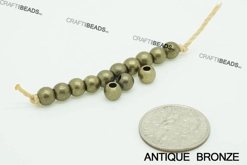 50 Perles Spacer En Laiton Doré 5mm - Perles Plates Rondes Heishi Pour Bijoux
