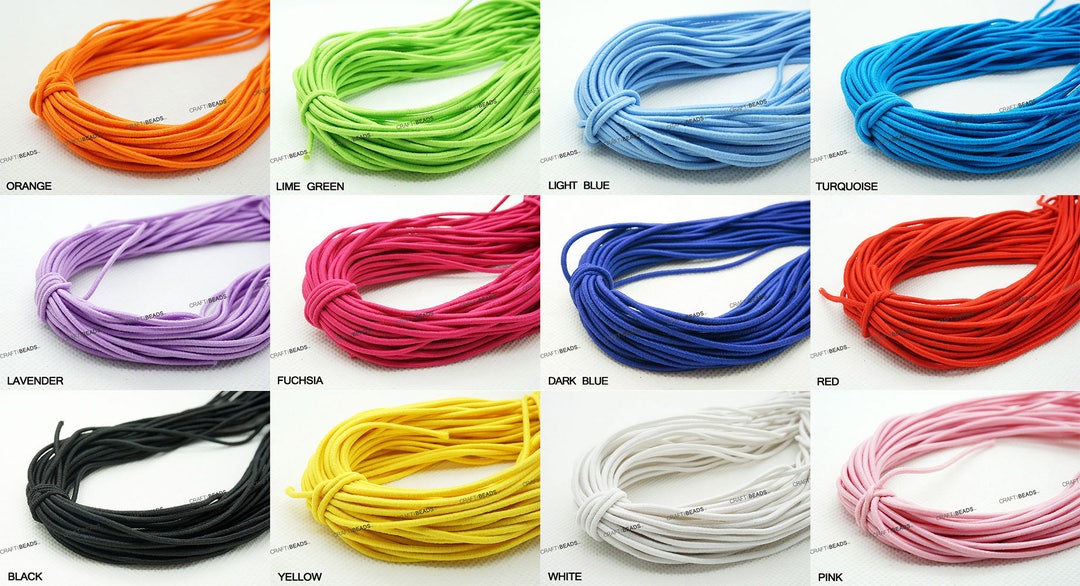 Dia 0.5-1mm elastic cord for bracelets Rubber Rope band elastic Stretch  String DIY Jewelry Making Necklace Sewing Accessories - AliExpress