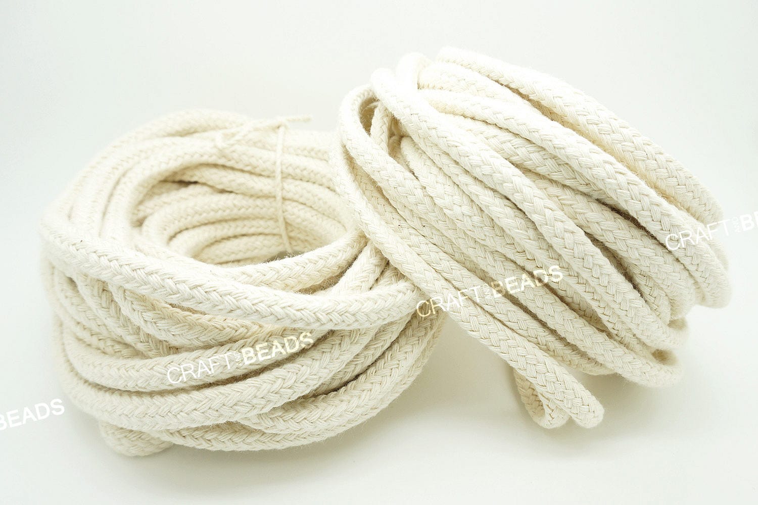 6mm Round Braid Cotton Cord 100m – Industrial Yarns Pty Ltd