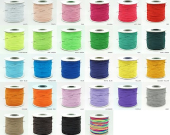 1MM Nylon Coated Round Elastic Spandex Cord Stretch Beading Mala String