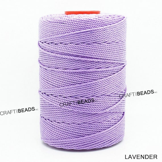 1MM 100% Nylon Twisted Cord Thread Macrame Beading Crochet Hand Neddle  Crafts 400yards/tube 