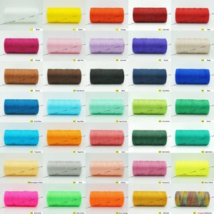 0.8MM 100% Nylon Twisted Cord Thread Micro Macrame Beading Crochet Hand Neddle Crafts - 300yards/tube