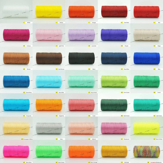 0.8MM 100% Nylon Twisted Cord Thread Micro Macrame Beading Crochet Hand Needle Crafts - 300yards/tube