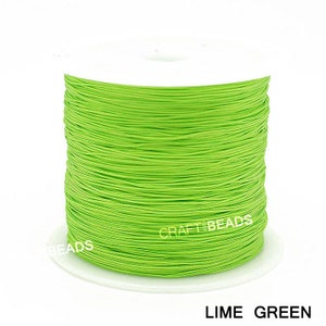 0.4MM Chinese Knot Nylon Cord Shamballa Macrame Beading Kumihimo String Pick Your Color image 8