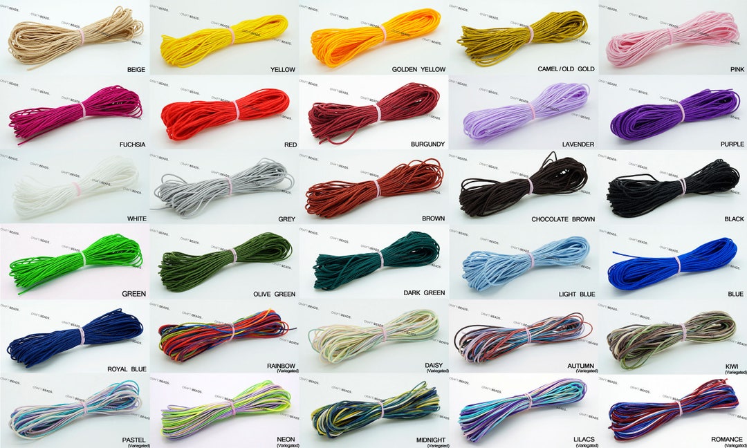 Wholesale 1mm Nylon Rainbows Satin Rattail Cord Chinese Knot Beading String  - China Rattail String and Rattail Cord for Necklace price