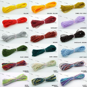 Cordón de nailon de calidad superior de 30 pies - 0,8 mm Nudo chino Shamballa Macrame Variegated Beading String