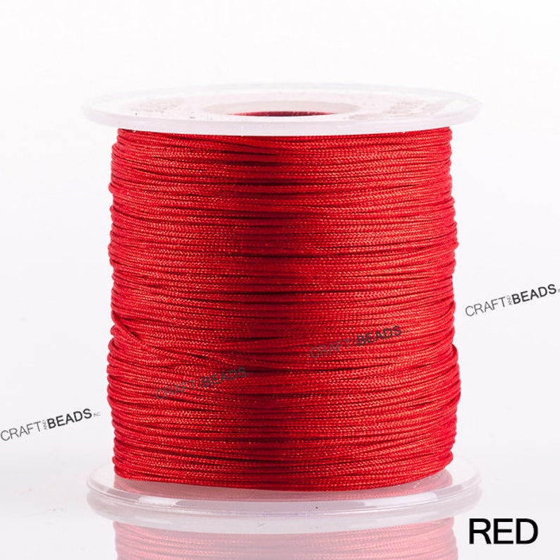 0.8MM Variegated Superior Nylon Chinese Knot Cord Shamballa Macrame Beading String - Pick Color! image 5