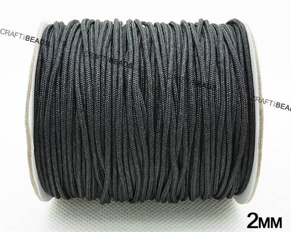 Buy 0.4MM 0.8MM 1MM 1.5MM 2MM Black Chinese Knot Nylon Shamballa