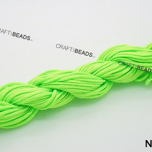 1.5MM Superior Quality Chinese Knot Nylon Cord Shamballa Macrame Beading String 16 Yards Pick Your Color image 10