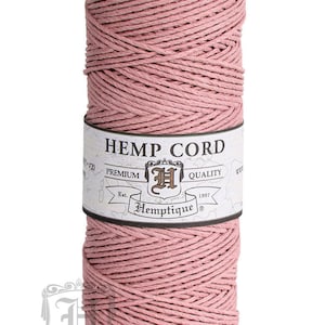 1MM Solid Polished Hemp Twine Hemptique Cord Macrame String Artisan Thread 20lbs 205ft Spool image 5