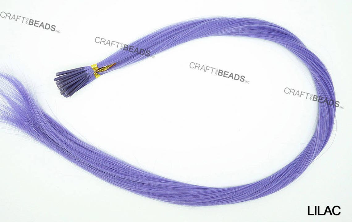 20 iTip Straight Synthetic Hair Extension Micro Beads Etsy