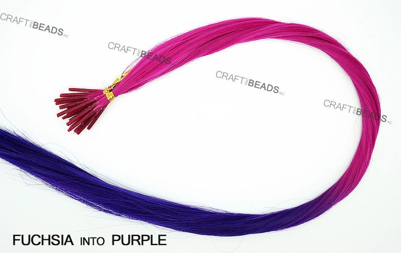 20 iTip Straight Synthetic Hair Extension Micro Beads Etsy