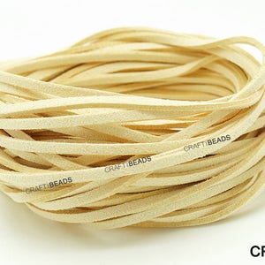 3MM x 1.5MM Faux Suede Cord Leather Lace Beading String Bracelet Necklace Making 10yards Skein You Pick Color image 5