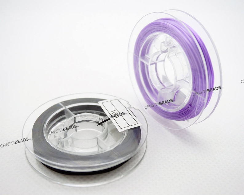 0.8MM Strong Elastic Floss Flat Stretchy Beading Cord Thread Etsy