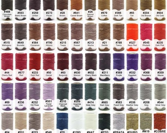 Fil Ciré Linhasita 1 Mm. (Cor.328) Faire Cliquer Sur L'onglet Pour Choisir 168 Couleurs (Cor.328