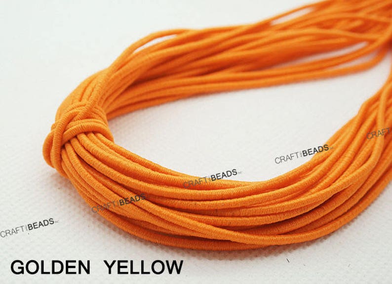 1.2MM Nylon Coated Round Elastic Cord Stretch Stretchable Etsy